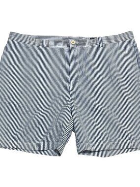 Vineyard Vines Mens Seersucker Shorts Blue White Striped Sz 42 Preppy Vacation